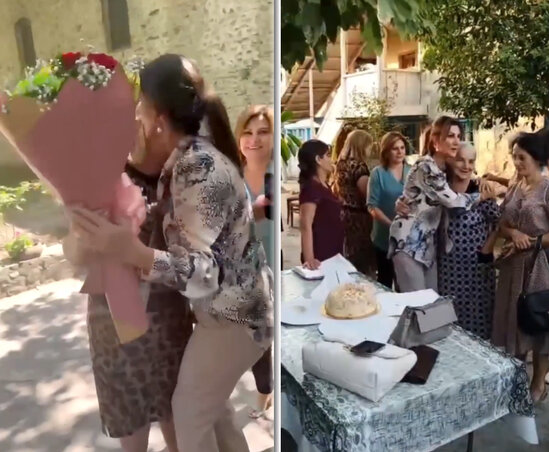 Xalq artisti 32 il sonra sinif yoldaşları ilə - VİDEO