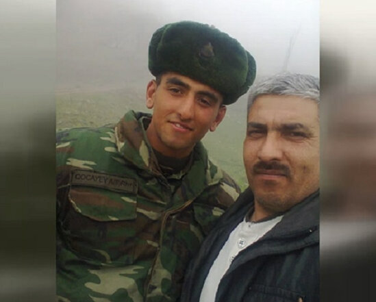 Eyni gündə dəfn olunan şəhid və atası - VİDEO