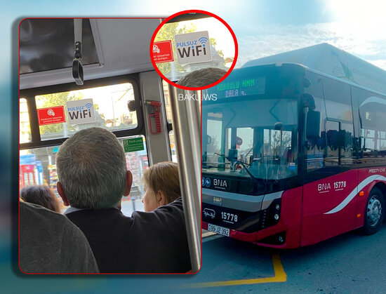 "BakuBus"larda pulsuz internet niyə işləmir? - FOTO