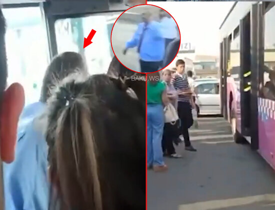 Avtobus sürücüsü etiraz edib, sərnişinləri yarı yolda qoydu - ANBAAN VİDEO