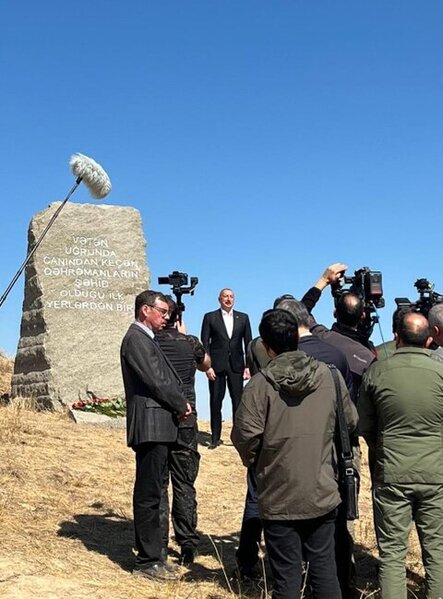 Prezidentlə xanımı Füzulidə - FOTOLAR