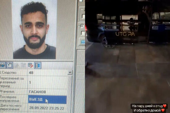 Hüseyn Həsənov Rusiyanı tərk etdi - FOTO/VİDEO