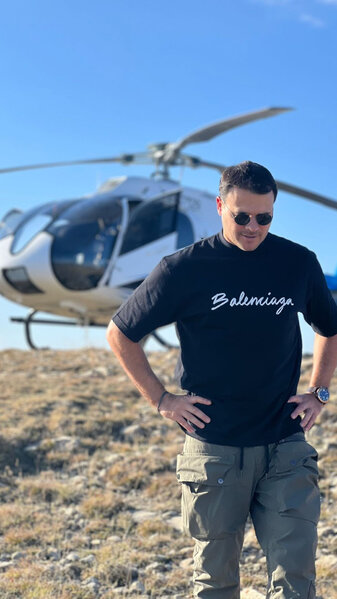 Emin Ağalarov Dağıstanı helikopterlə gəzdi - FOTO/ VİDEO