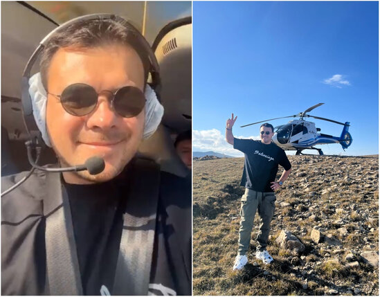 Emin Ağalarov Dağıstanı helikopterlə gəzdi - FOTO/ VİDEO