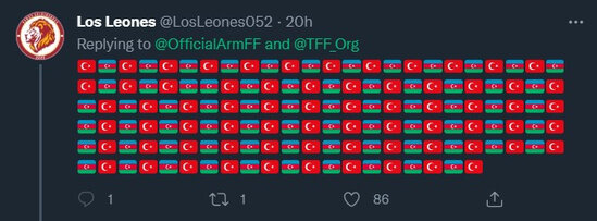 Türk azarkeşlər Ermənistan millisinin paylaşımına Azərbaycanla bağlı şərhlərlə cavab verdi - FOTOLAR