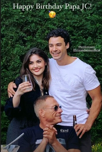 Van Dammın azərbaycanlı gəlinindən qayınatasına təbrik: "Jan-Klod ata... " - FOTO