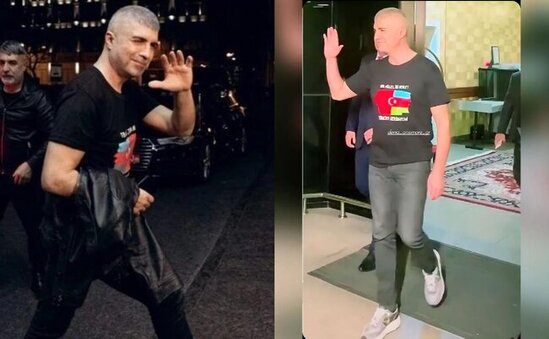 Özcan Deniz Bakıdakı geyimi ilə diqqət çəkdi - FOTOLAR