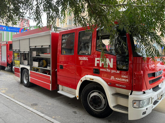 FHN Yasamalda su basmış yerlərdən suyun çəkilib kənarlaşdırılması işinə başlayıb - FOTO/VİDEO - YENİLƏNİB