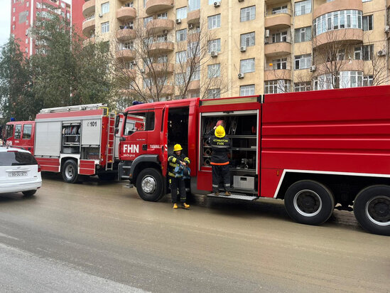 FHN Yasamalda su basmış yerlərdən suyun çəkilib kənarlaşdırılması işinə başlayıb - FOTO/VİDEO - YENİLƏNİB