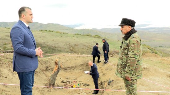 İşğaldan azad olunmuş ərazilərdə kütləvi məzarlıqlar aşkar edilib