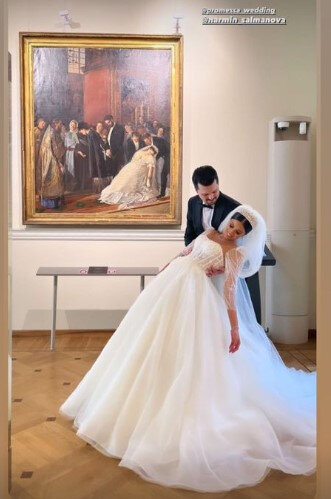 İTV-nin aparıcısının TOYUNDAN GÖRÜNTÜLƏR - FOTO/ VİDEO