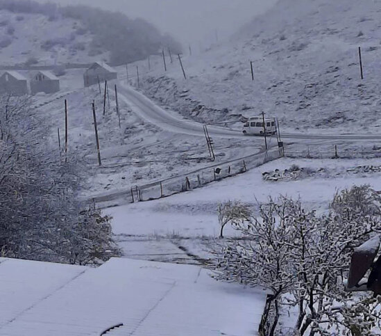 Azərbaycana qar yağdı - FOTO