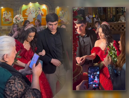 Xatun Əliyeva gəlininə xına məclisi keçirdi - VİDEO