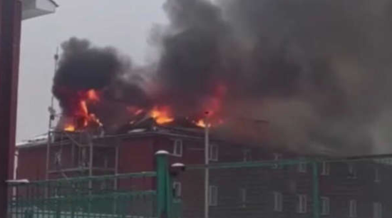 Rusiyada oteldə yanğın baş verib