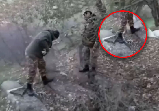 Ermənilərdən növbəti vandallıq - Azərbaycanlılara məxsus qəbirləri təhqir edirlər - VİDEO