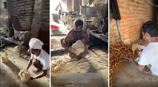 Hindistanda şirniyyat sexinin anti-sanitar görüntüsü yayıld- VİDEO