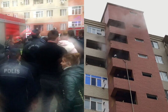 "Qobu Park-2"də yanğın söndürüldü: 50 nəfər təxliyə edildi - YENİLƏNİB + VİDEO