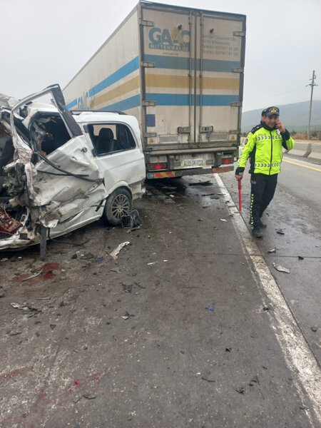 Bakı-Quba yolunda 6 nəfərin öldüyü dəhşətli qəzanın GÖRÜNTÜLƏRİ - VİDEO