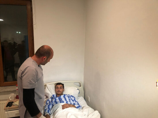 Kəlbəcərdə minaya düşən şəxslərin görüntüləri - VİDEO