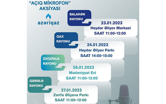 "Azəriqaz"ın "Açıq mikrofon" aksiyası davam edir