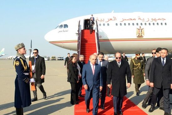 Misir Prezidenti Azərbaycana səfərə gəldi - FOTO