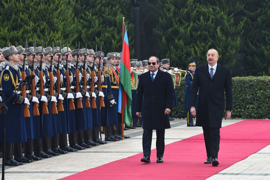 Misir Prezidenti Əbdülfəttah Əs-Sisinin rəsmi qarşılanma mərasimi olub