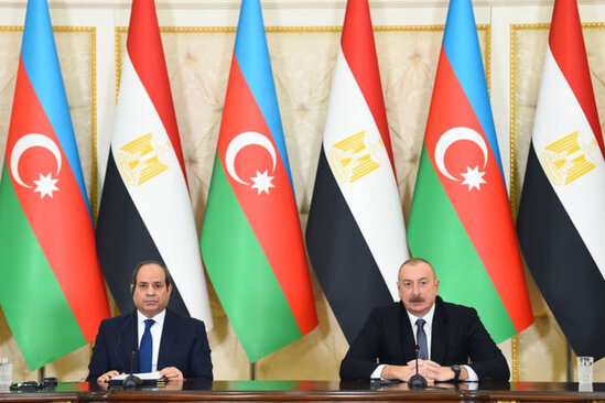 Azərbaycan və Misir prezidentləri mətbuata bəyanatlarla çıxış ediblər