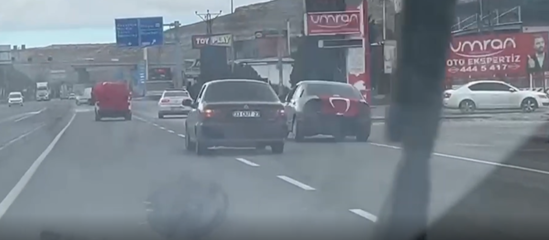 Qəza şəraiti yaradan sürücü cərimələndi - VİDEO