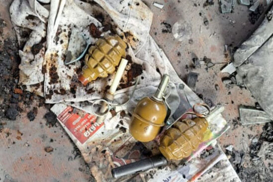 Laçında evdən qumbara tapılıb