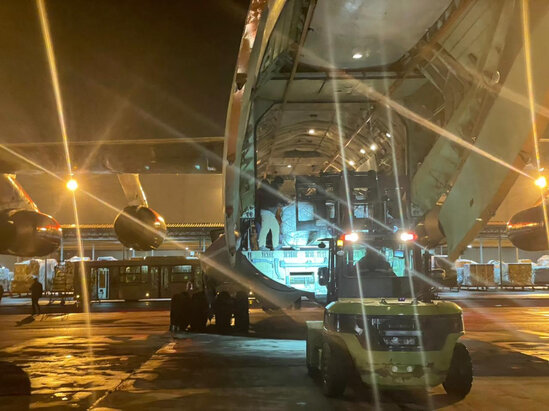 FHN-in növbəti humanitar yardımı Türkiyəyə yola salınıb - FOTO