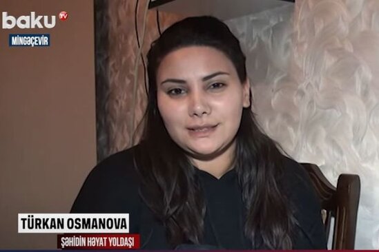 Şəhid xanımından Türkiyəyə dəstək - VİDEO