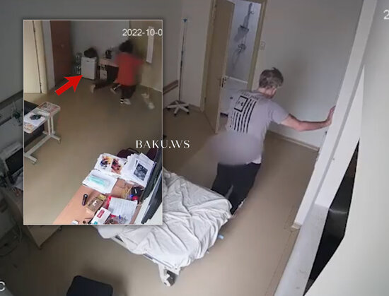 Saakaşvilinin xəstəxanadan yeni görüntüləri yayıldı - VİDEO