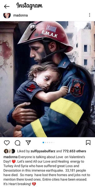 Madonna Türkiyə və Suriya üçün ÇAĞIRIŞ ETDİ - FOTO