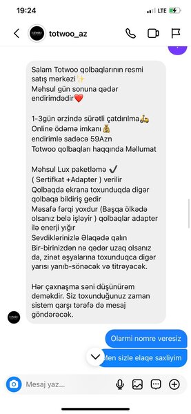 Müştəridən ödəniş alıb blok etdi:Totwoo_az -dan şikayət var