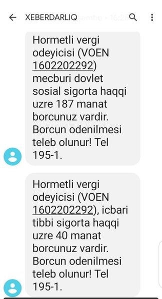 Azərbaycanda qəribə hadisə! 5 il öncə vəfat edən şəxsin adına vergi və tibbi sığorta borcu gəldi (FOTO)