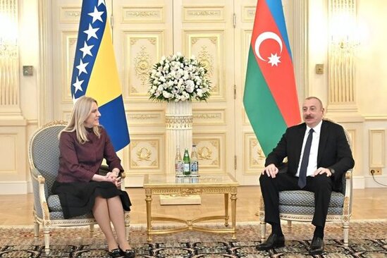 İlham Əliyev Bosniya və Herseqovinanın Rəyasət Heyətinin Sədri ilə görüşüb - FOTO