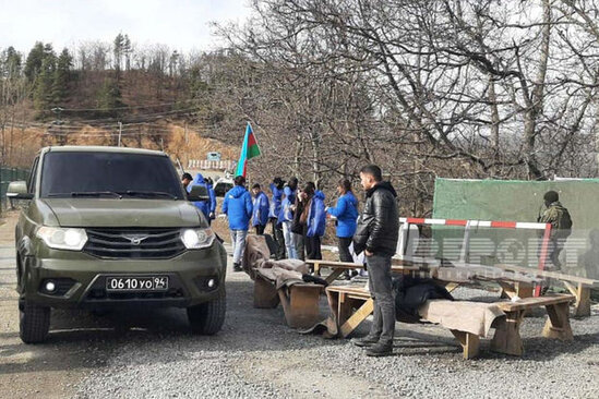 Xankəndi yolunda RSK avtomobillərinin maneəsiz hərəkəti təmin olunub - YENİLƏNİB + FOTO/VİDEO