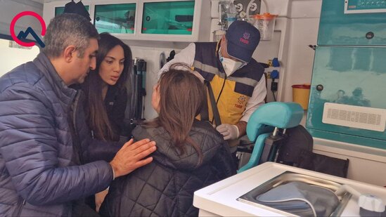 Vida mərasimində Dilarə Əliyevanın halı pisləşdi - Fotolar