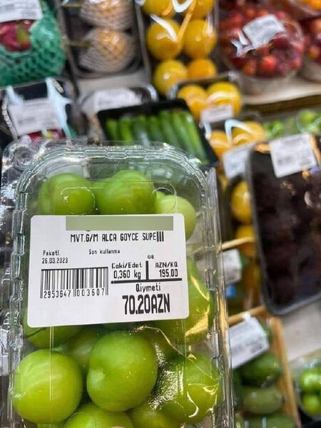 Bakıda kilosu 195 manata alça satılır - FOTO