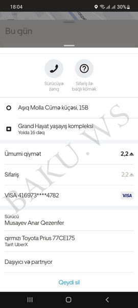 Bakıda daha bir taksi sürücüsü ilə qadın sərnişin arasında mübahisə - FOTO/VİDEO