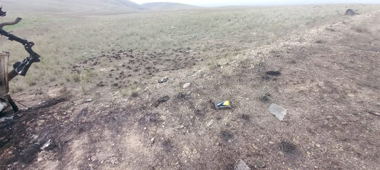 Tərtərdə mina partladığı və 3 nəfərin həyatını itirdiyi yerdən görüntülər - FOTO