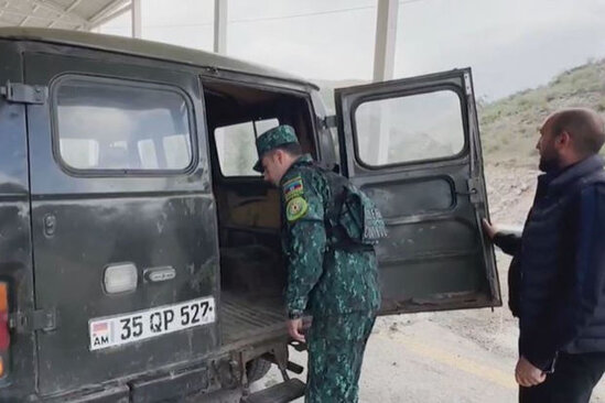 Laçın sərhəd-buraxılış məntəqəsinin fəaliyyətindən ilk görüntülər - VİDEO
