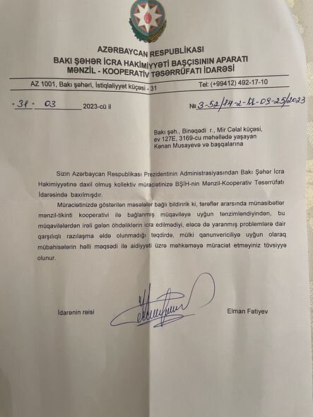 "Şərur" MTK mənzillərin sahəsi ilə bağlı sakinləri aldadıb - ŞİKAYƏT + FOTO