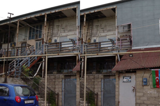 Zabratda yaşayış binası qəzalı vəziyyətdədir: Sakinlər narahatdır - VİDEO