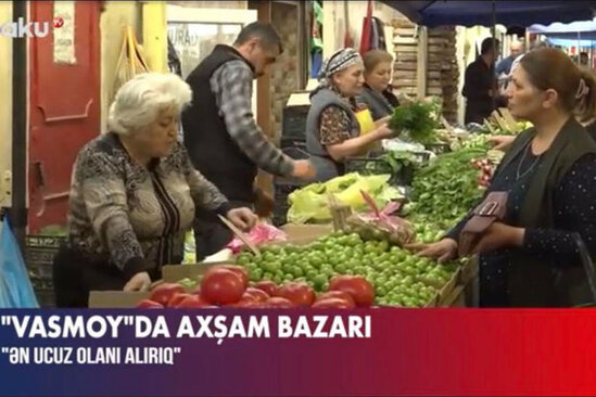 "Vasmoy"da axşam bazarı: Məhsulların ucuz satılmasının səbəbləri nələrdir? - VİDEO