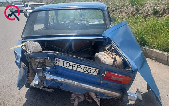 Lüks "Gelandewagen" Gəncədə qəzaya düşdü - FOTO