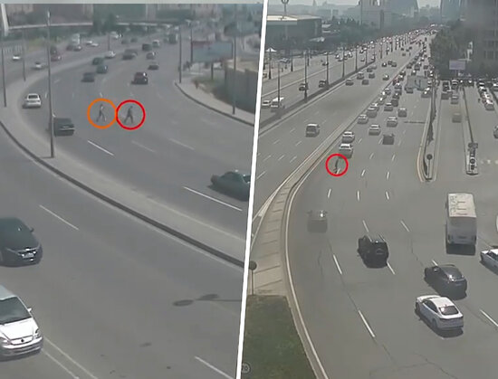 Bakıda baş verən piyada vurma halları - DƏHŞƏTLİ GÖRÜNTÜLƏR