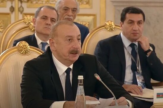 İlham Əliyev Ali Avrasiya İqtisadi Şurasının iclasında çıxış edib - VİDEO