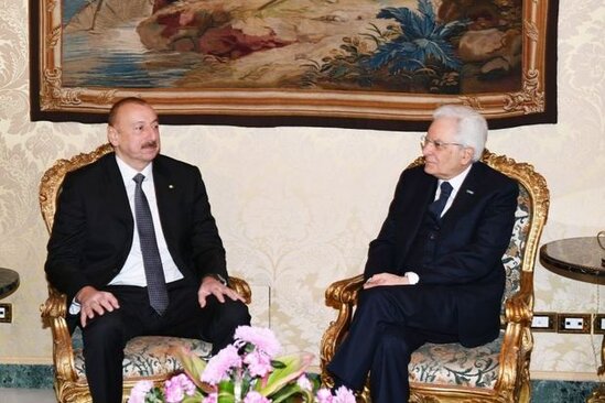 Prezident: "Biz İtaliya ilə əlaqələrimizin genişlənməsinə xüsusi əhəmiyyət veririk"