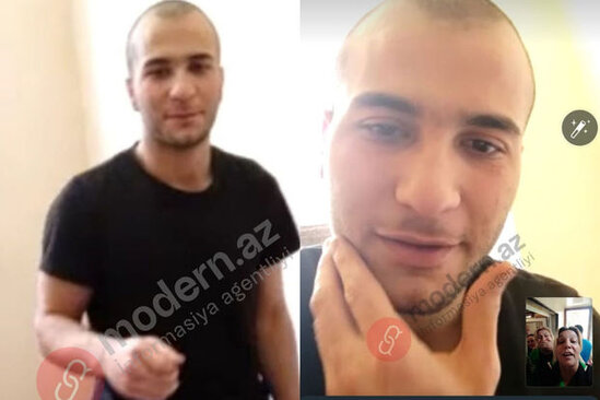 İrəvanda əsir saxlanılan Aqşin ailəsinə zəng vurdu: "Narahat olma, ana" - FOTO